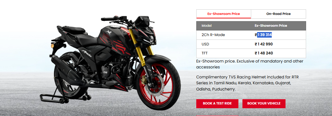 TVS Apache RTR 200 4V