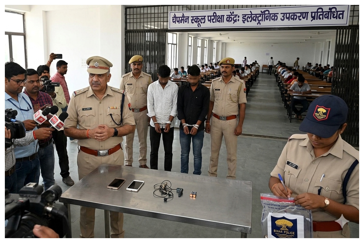 Breaking News: सिपाही भर्ती परीक्षा में दो मुन्ना भाई गिरफ्तार, इलेक्ट्रॉनिक डिवाइस के साथ पकड़े गए