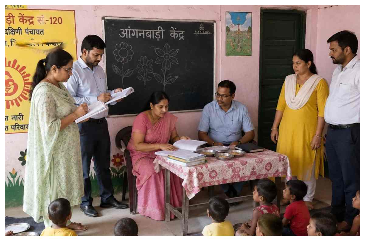 डीएम के निर्देश पर 149 आंगनबाड़ी केंद्रों का निरीक्षण, तीन केंद्रों में मिली गड़बड़ी