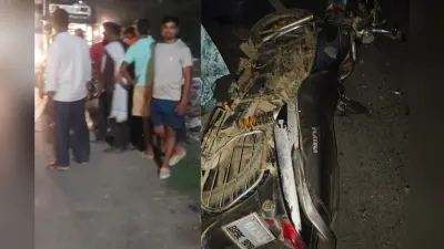 बेगूसराय NH-28 पर भीषण सड़क हादसा, 1 बाइक सवार युवक की मौत दूसरा गंभीर रूप से घायल