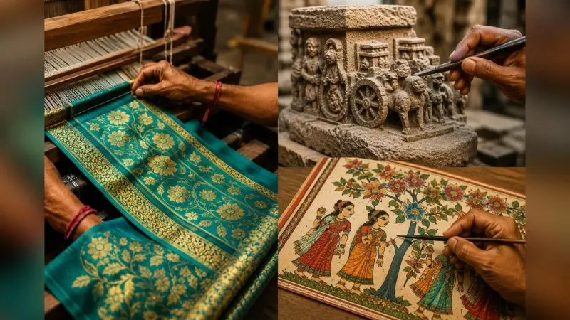 बिहार की तीन पारंपरिक कलाओं को मिला GI टैग, दुनिया में बढ़ेगा बावन बूटी, पत्थरकट्टी और पीढ़िया पेंटिंग का मान