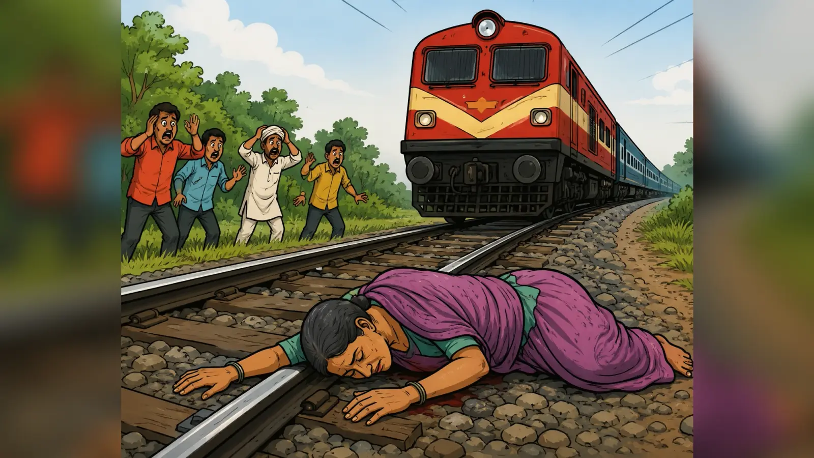 झाझा में ट्रेन की चपेट में आने से अज्ञात वृद्ध महिला की मौत