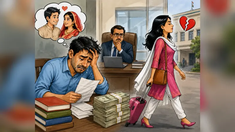 कर्ज लेकर पत्नी को पढ़ाया, नौकरी लगते ही पति को छोड़ा, युवक ने डीएम से लगायी गुहार