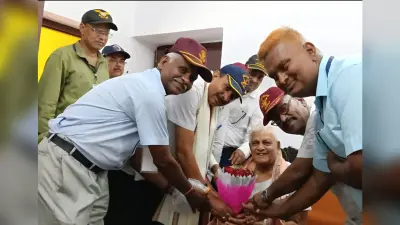 पूर्व स्वास्थ्य मंत्री सह सैनिक शकुनी चौधरी से मिले भूतपूर्व सैनिकों का जत्था