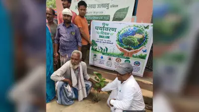 बेलौन में पर्यावरण दिवस पर किया पौधरोपण