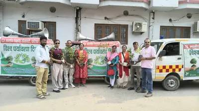 विश्व पर्यावरण दिवस पर रेडक्रॉस की तीन जागरूकता रथ निकाली