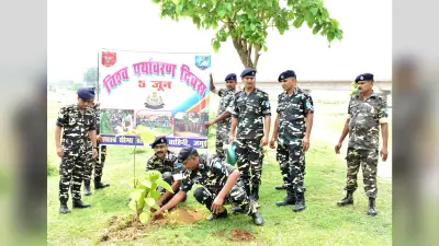 विश्व पर्यावरण दिवस पर एसएसबी ने किया पौधरोपण, पर्यावरण संरक्षण का दिया संदेश