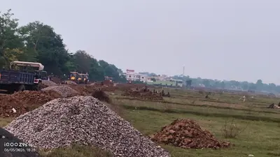 बिना किसी विरोध के दूसरे दिन रिम्स टू की बाउंड्री निर्माण कार्य जारी