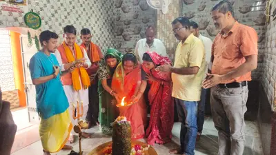 मोदी के सफल कार्यकाल पर महेशपुर में हवन और प्रार्थना समारोह