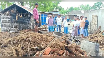 अगलगी में दो घर सहित लाखों की संपत्ति जलकर राख