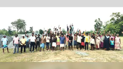 गिट्टी व बालू की गुणवत्ता की गारंटी मिले, तभी शुरू होने देंगे काम
