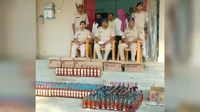 अमदाबाद में 477 लीटर विदेशी शराब के साथ दो तस्कर गिरफ्तार