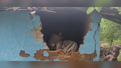 Chakradharpur News : सागजोड़ी व नावाडीह में हाथियों ने तोड़ीं दीवारें, ग्रामीणों ने खदेड़ा