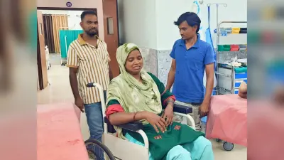 खेत जा रही महिला अड्डा पर गिरकर हुई घायल, टूटा पैर की हड्डी,