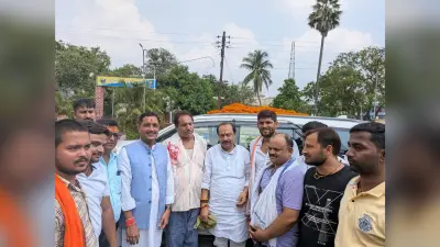 सूर्यगढ़ा में सांसद विवेक ठाकुर का भव्य स्वागत