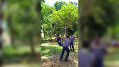 स्काउट एंड गाइड शिविर में नेतृत्व क्षमता और कौशल पर दिया जोर