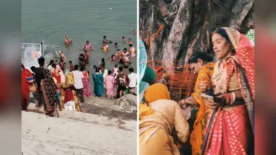 सोमवती अमावस्या पर कहलगांव के गंगा घाटों पर उमड़ी भीड़, पुण्य स्नान के लिए श्रद्धालुओं ने लगायी डुबकी
