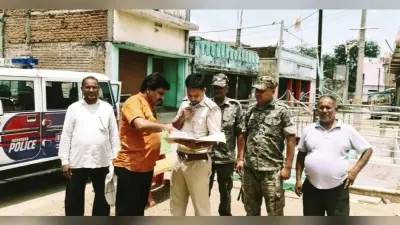 Giridih News :सीओ व थाना प्रभारी ने किया रूट का सत्यापन