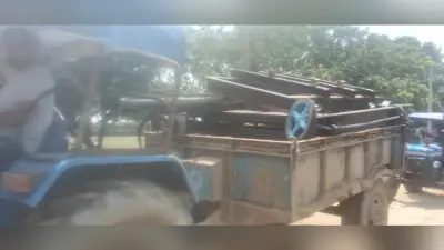 Giridih News :आरा मिल किया गया ध्वस्त, चिरान लकड़ी जब्त