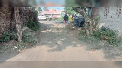 बस्ता पहाड़ी से गेंडा परिहारपुर तक सड़क पर गड्ढों की भरमार