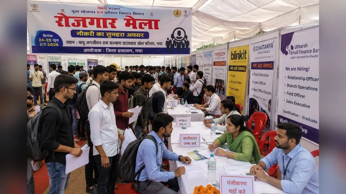 Prayagraj Rozgar Mahotsav: नौकरी की तलाश कर रहे युवाओं के लिए बड़ा मौका, प्रयागराज में 24 सितंबर को लगेगा रोजगार मेला 5 gaya ji rojgar mela 2026 hero