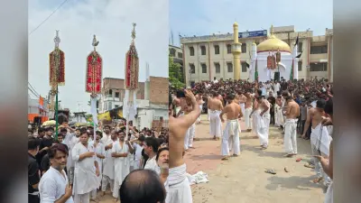 हाजीपुर में मातम के साथ मनाई गई आशूरा, शिया समुदाय का जुलूस ऐतिहासिक कर्बला मैदान पहुंचा