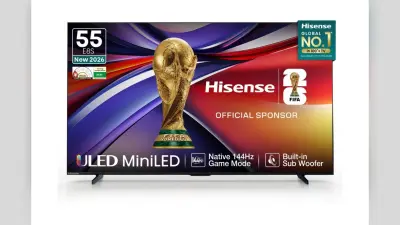 Hisense E8S ULED Mini-LED TV: 144Hz डिस्प्ले और AI पावर से भरपूर नया स्मार्ट TV, कीमत ₹57,990 से शुरू