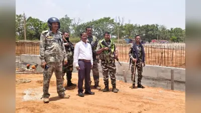 लोहरदगा: खाकी के पहरे में फिर शुरू हुआ भारत माला फोरलेन का काम, धमकी देने वाला हिरासत में