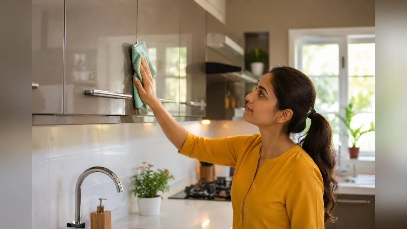 तेल और ग्रीस से काले पड़ गए हैं किचन कैबिनेट्स? ये 5 क्लीनिंग हैक्स मिनटों में लौटा देंगे खोई हुई चमक
