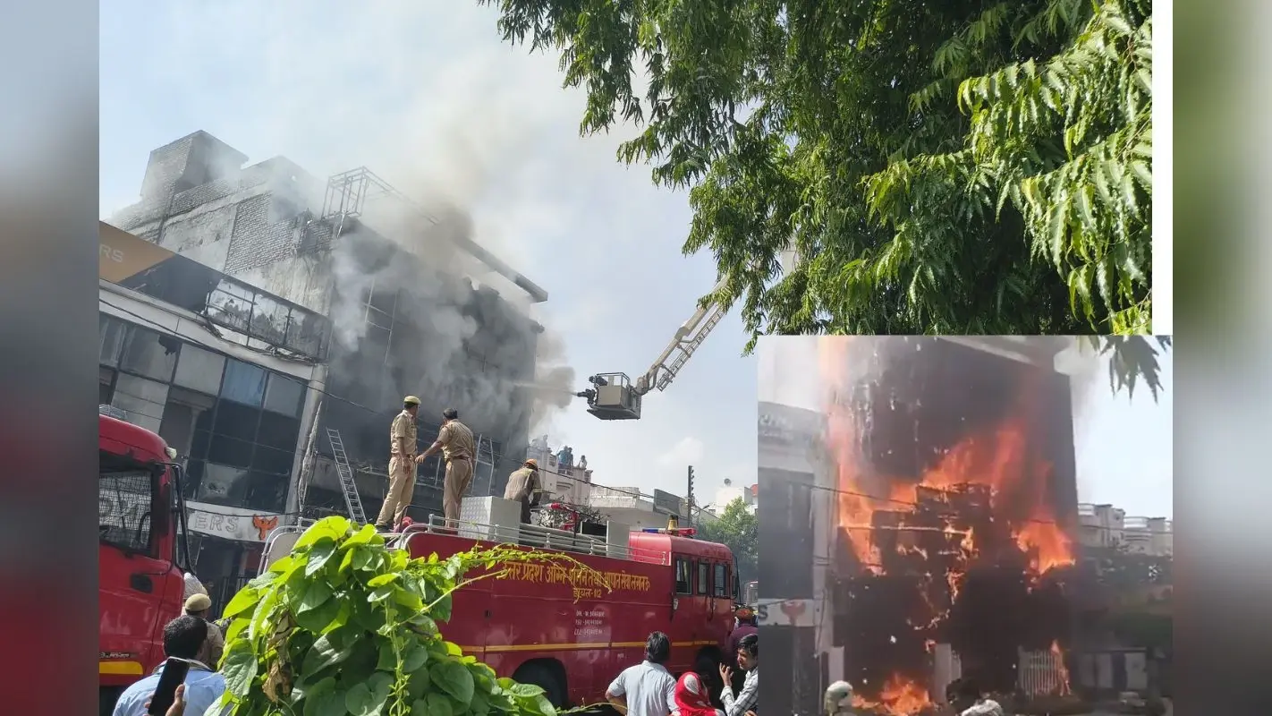 लखनऊ अग्निकांड: चीख-पुकार के बीच छात्रों समेत 15 लोगों की मौत, लपटों से बचने के लिए छत से कूदे थे युवक