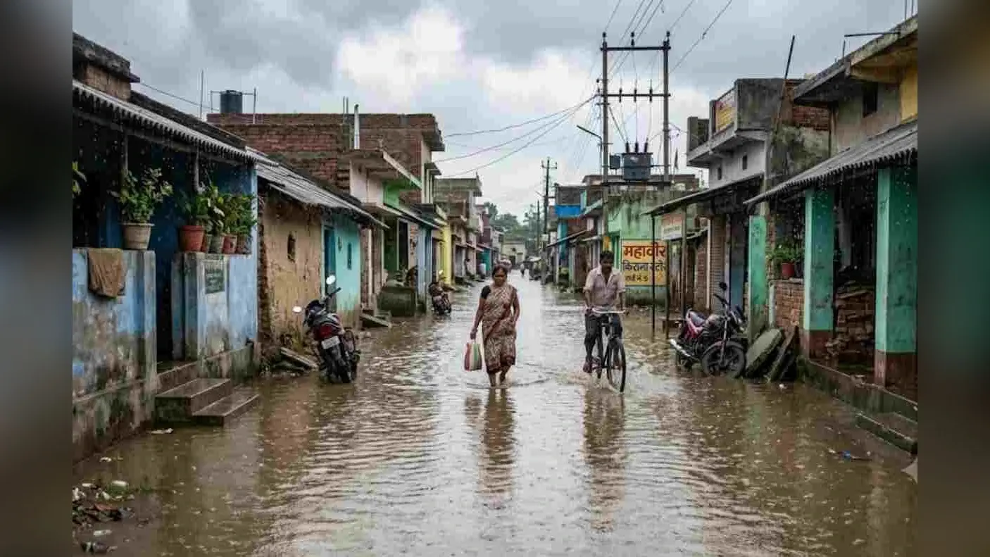 मानसून से पहले ही डूबने लगा मधुबनी का यह मोहल्ला, हल्की बारिश में सड़कें बनीं तालाब