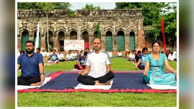 राजनगर में अंतरराष्ट्रीय योग दिवस पर एसएसबी कैंप में हुआ योगाभ्यास, लोगों को किया गया जागरूक
