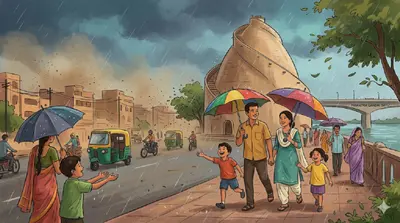 Patna Weather Update: पटना में धूल भरी आंधी और बूंदाबांदी, लोगों को उमस भरी गर्मी से मिली भारी राहत