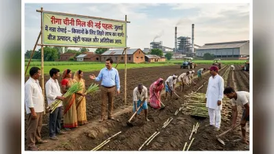जुलाई में गन्ने की खेती से किसानों को होगा तिहरा लाभ, रीगा चीनी मिल की नई पहल