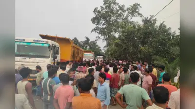 साहिबगंज सड़क हादसा: फरक्का से लौट रहे एक ही परिवार के 3 लोगों की ट्रेलर की चपेट में आने से मौत
