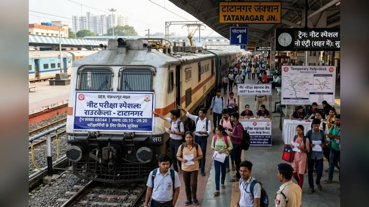 नीट परीक्षा को लेकर राउरकेला-टाटानगर के बीच चलेगी स्पेशन ट्रेन, परीक्षार्थियों को नहीं होगी परेशानी