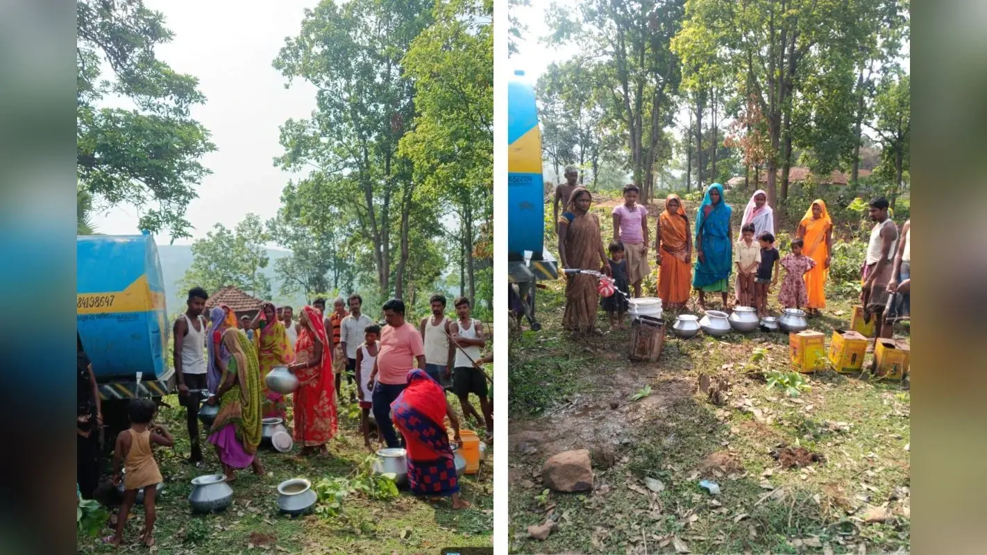खबर का असर: दुमका के तुर्कापहाड़ी पहाड़िया बस्ती में पहुंचा पानी का टैंकर, ग्रामीणों को मिली राहत