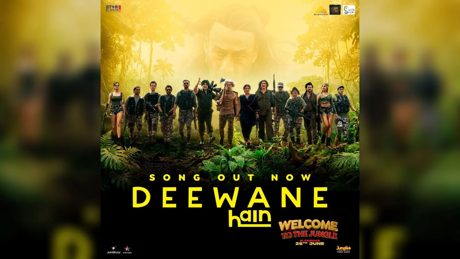 New release : ‘वेलकम टू द जंगल’ का गाना ‘दीवाने हैं’ हुआ आउट, एक साथ नजर आये कई दिग्गज