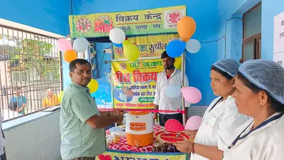 सदर अस्पताल में खुला नीरा बिक्री काउंटर, मुख्यमंत्री नीरा संवर्धन योजना को मिला बढ़ावा
