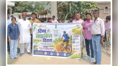 सीतामढ़ी: विश्व साइकिल दिवस पर रून्नीसैदपुर में साइकिल रैली, पर्यावरण बचाओ का दिया संदेश