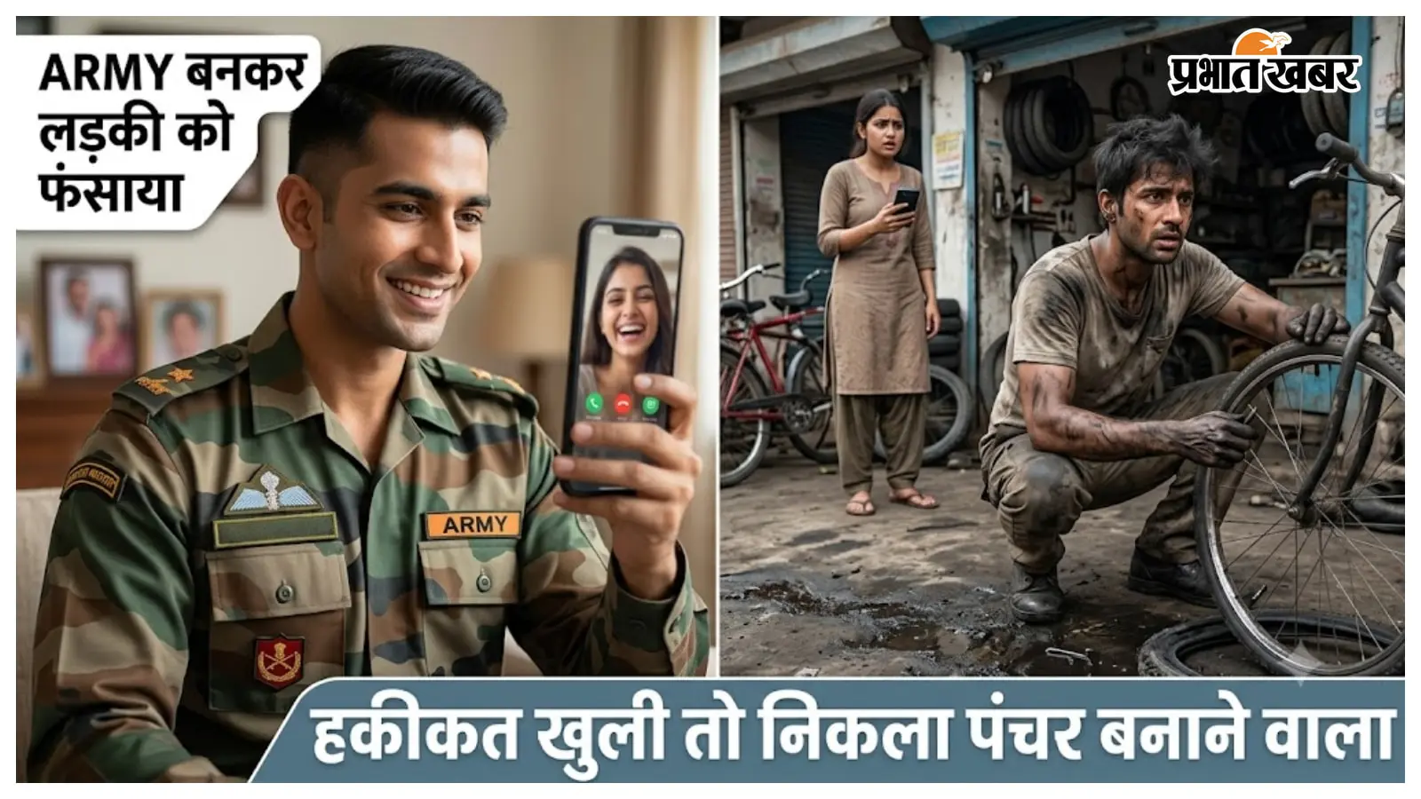ARMY बनकर लड़की को प्रेम जाल में फंसाया, हकीकत खुली तो निकला पंचर बनाने वाला
