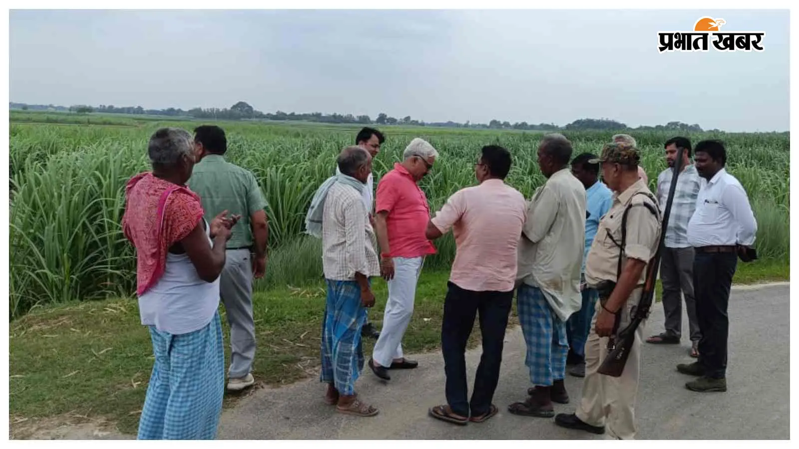 नरकटियागंज चीनी मिल क्षेत्र में रिकॉर्ड खुटी गन्ना उत्पादन की उम्मीद, यूनिट हेड ने किया निरीक्षण