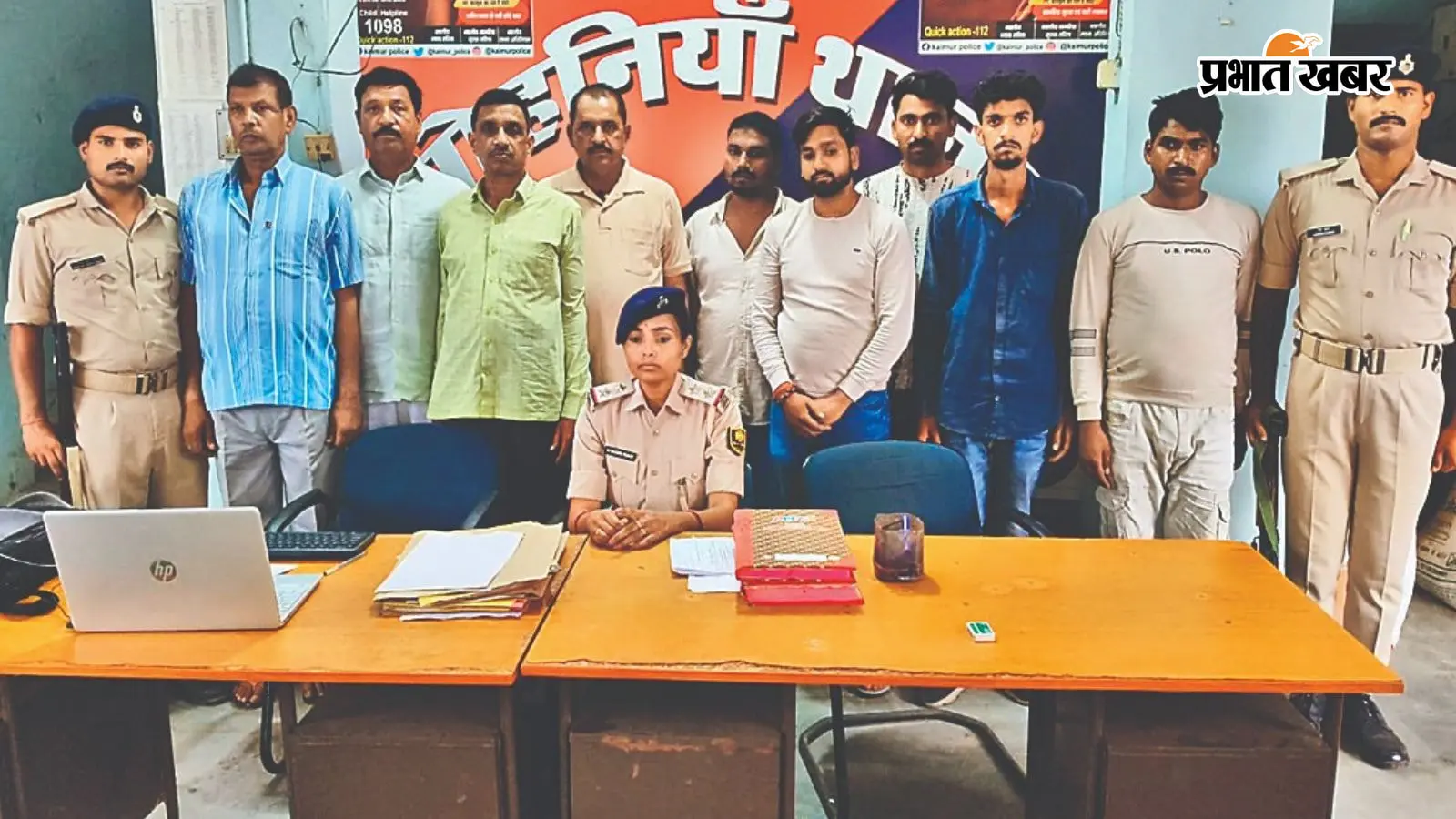 कैमूर: मोहनिया चेकपोस्ट पर आधी रात SP की बड़ी रेड, अवैध वसूली में चार सैप जवान समेत 9 गिरफ्तार