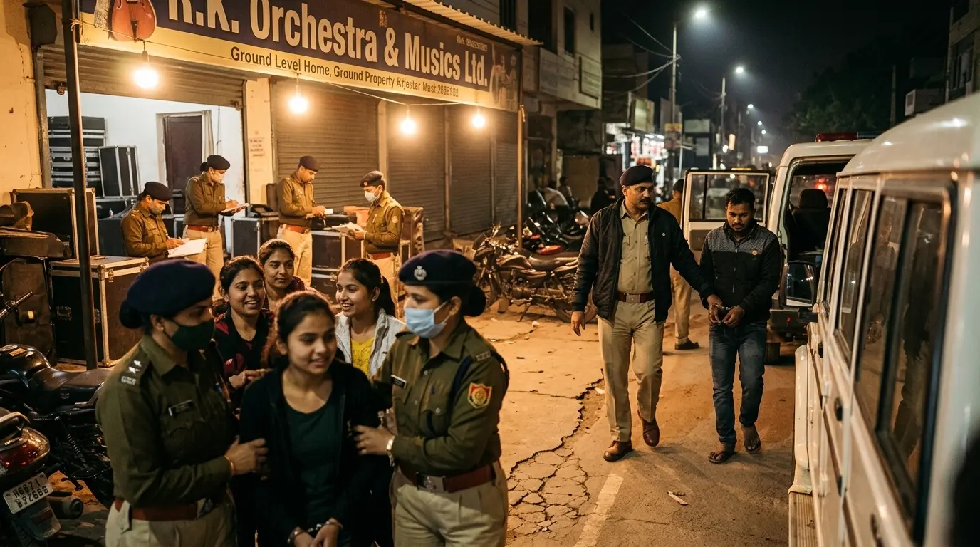 सीवान में आर्केस्ट्रा ग्रुपों पर पुलिस का छापा, 11 लड़कियां मुक्त, पांच संचालक गिरफ्तार
