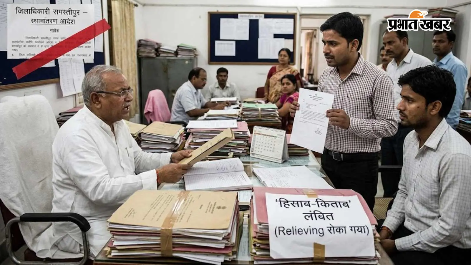 समस्तीपुर में डीएम के आदेश की अनदेखी, 'हिसाब-किताब' के चक्कर में स्थानांतरित कर्मियों को नहीं किया जा रहा विरमित