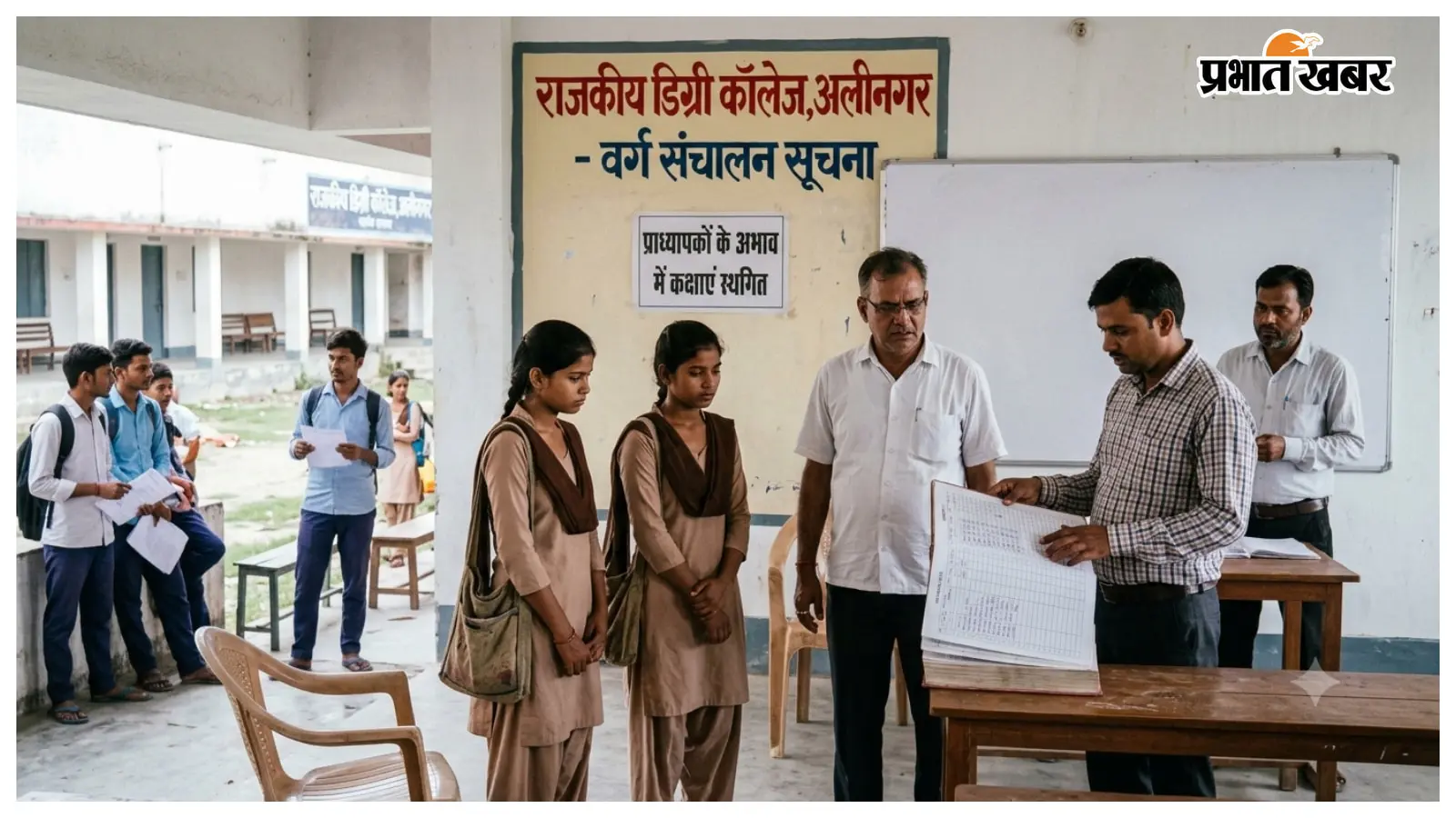 अलीनगर डिग्री कॉलेज में शिक्षक नहीं, नामांकन के बाद भी शुरू नहीं हुई पढ़ाई