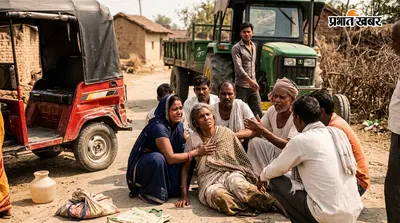 गंगा स्नान से लौटते समय दर्दनाक हादसा, टेंपो पर चढ़ने जा रही महिला को ट्रैक्टर ने कुचला