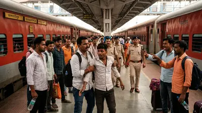 चलती ट्रेन में मोबाइल उड़ाने की कोशिश, यात्रियों ने दबोचा; समस्तीपुर स्टेशन पर रेल पुलिस के हवाले