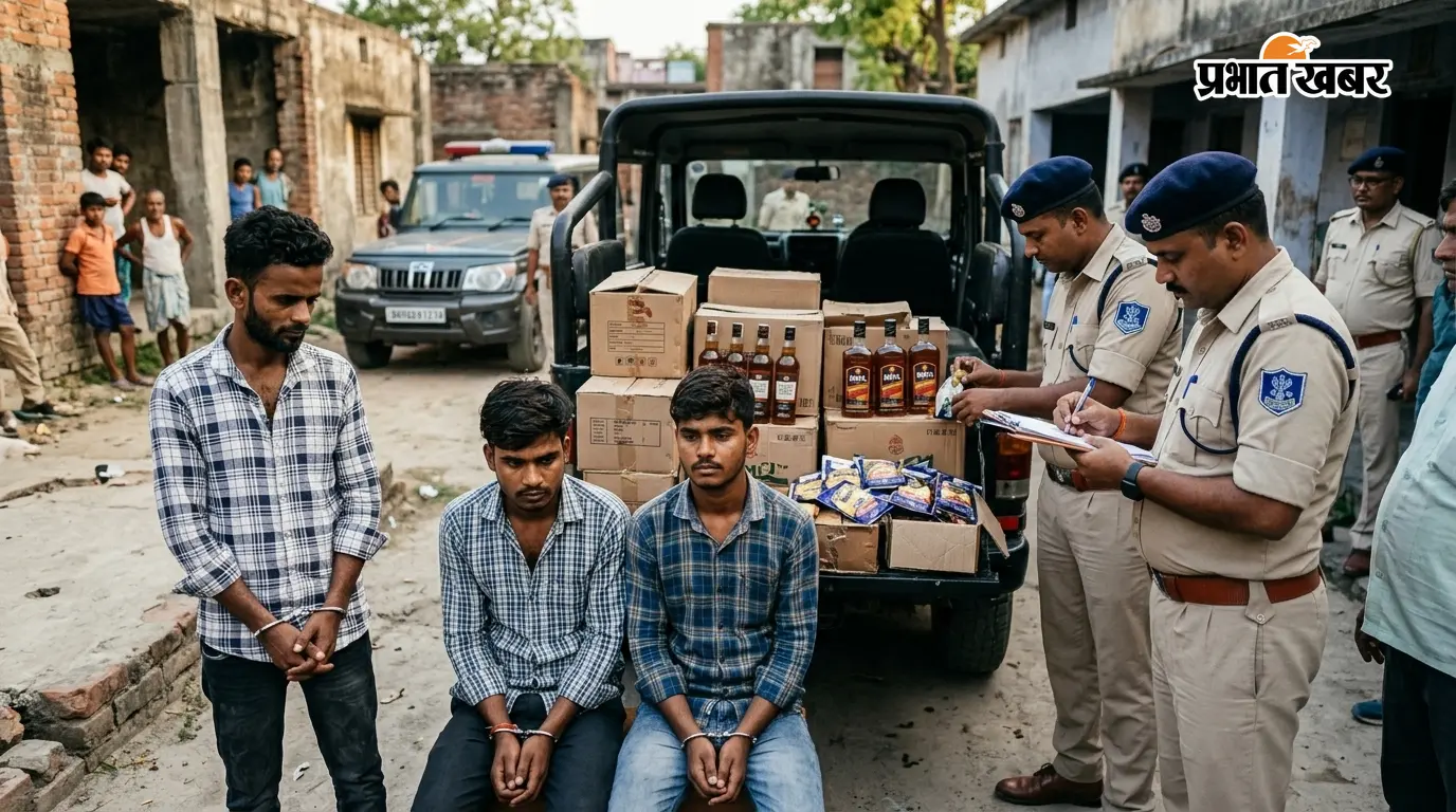 मुजफ्फरपुर में उत्पाद विभाग का बड़ा एक्शन: मोतीपुर और सकरा से शराब के साथ तीन धंधेबाज गिरफ्तार