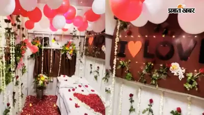 ट्रेन के फर्स्ट एसी कूपे को बना दिया ‘हनीमून सुइट’, गुलाब की पंखुड़ियों और गुब्बारों से सजाया केबिन, टीटीई सस्पेंड